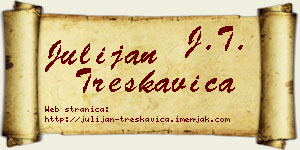 Julijan Treskavica vizit kartica